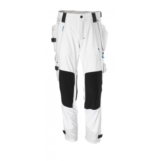 Mascot Advanced 17031 Pants With Kneepad Pockets And Holster Pockets White