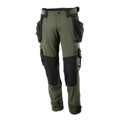Mascot Advanced 17031 Pants With Kneepad Pockets And Holster Pockets Moss Green